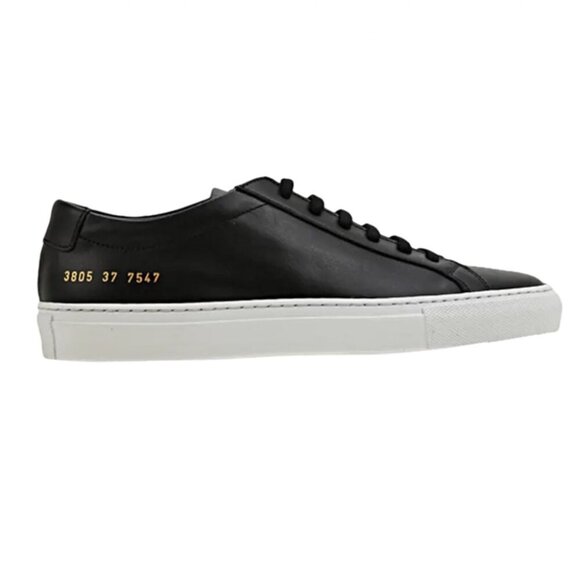Common Projects Women’s Achilles Low 'Black White' Leather Sneakers - Picture 1 of 10
